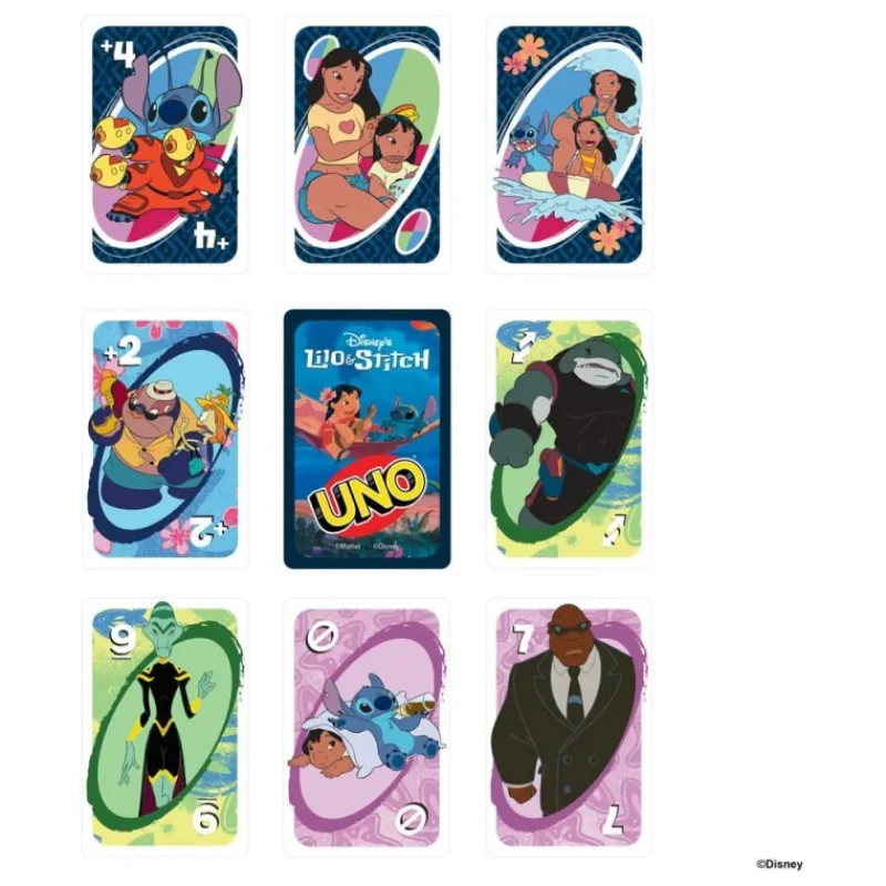 Hot Juego de Cartas UNO Lilo & Stitch para 2-10 jugadores Niños Disney Para Niños|Disney Para Niñas