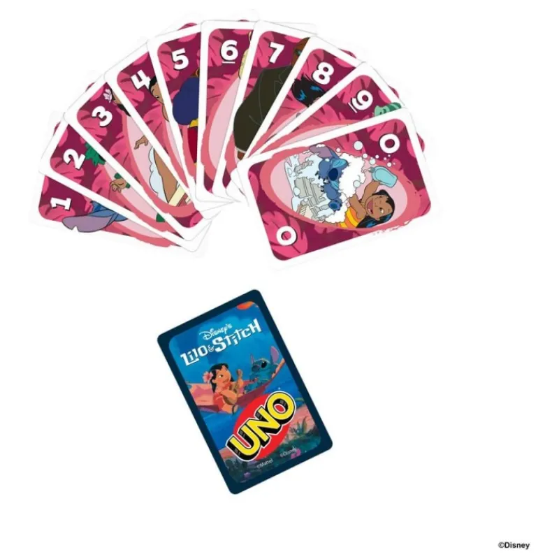 Hot Juego de Cartas UNO Lilo & Stitch para 2-10 jugadores Niños Disney Para Niños|Disney Para Niñas