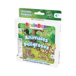 Juegos Juguetes, Figuras Y Más Regalos Para Peques|Juegos, Peluches Y Chuches ^Juego de Mesa BrainBox Pocket Animales Peligrosos