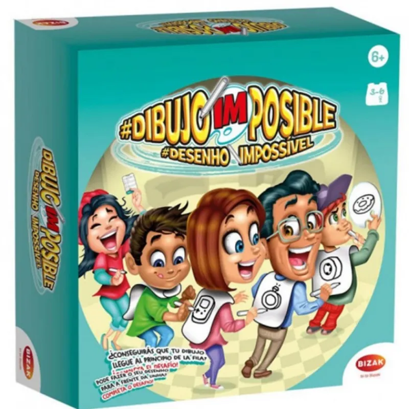 Bizak Juguetes, Figuras Y Más Regalos Para Peques|Juegos, Peluches Y Chuches ^Juego de Mesa Dibujo Imposible de