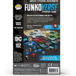 Funko Regalos De Superhéroes Dc|Complementos Dc^Juego de Mesa verse DC Edición 102 con Wonder Woman y Cheetah