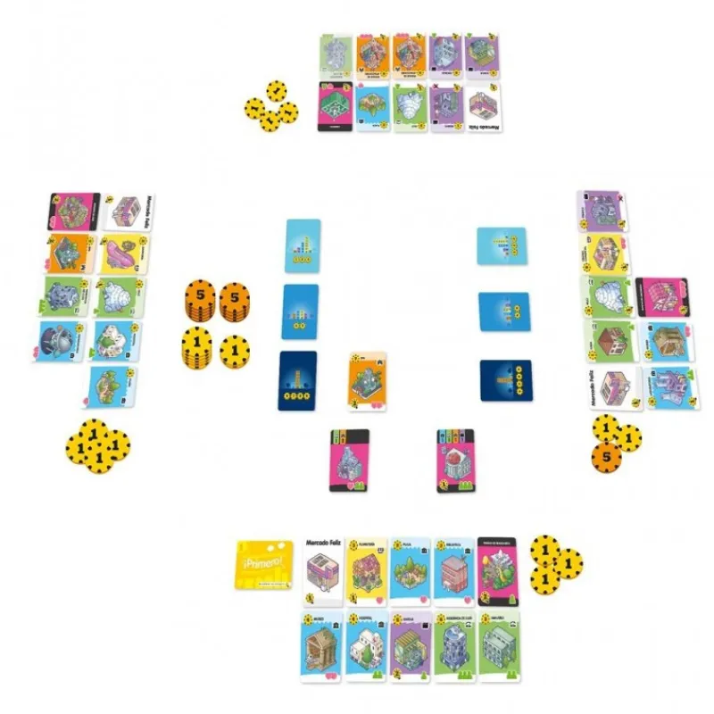 Best Juego de Mesa Happy City para Niños y Familias Juguetes, Figuras Y Más Regalos Para Peques
