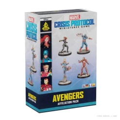 Juegos Superhéroes Marvel^Juego de Mesa Marvel Crisis Protocol: Paquete Afiliación Vengadores