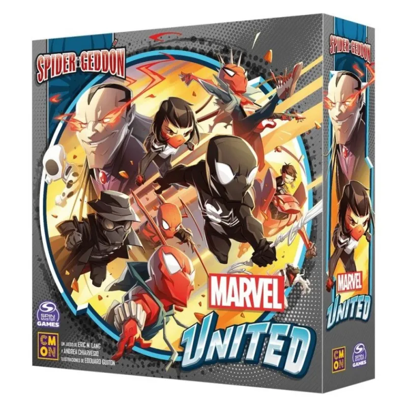 Juegos Superhéroes Marvel^Juego de Mesa Marvel United Spider-Geddon