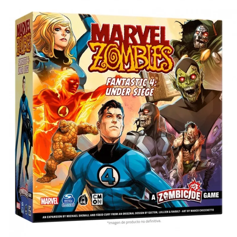 New Juego de Mesa Marvel Zombies: Fantastic 4 Under Siege Cosas De Villanos Marvel|Superhéroes Marvel