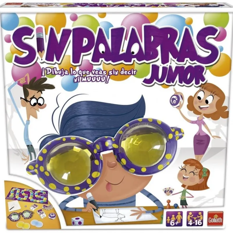 Goliath bv Juguetes, Figuras Y Más Regalos Para Peques|Juegos, Peluches Y Chuches ^Juego de mesa Sin Palabras Junior de Goliath para dibujar