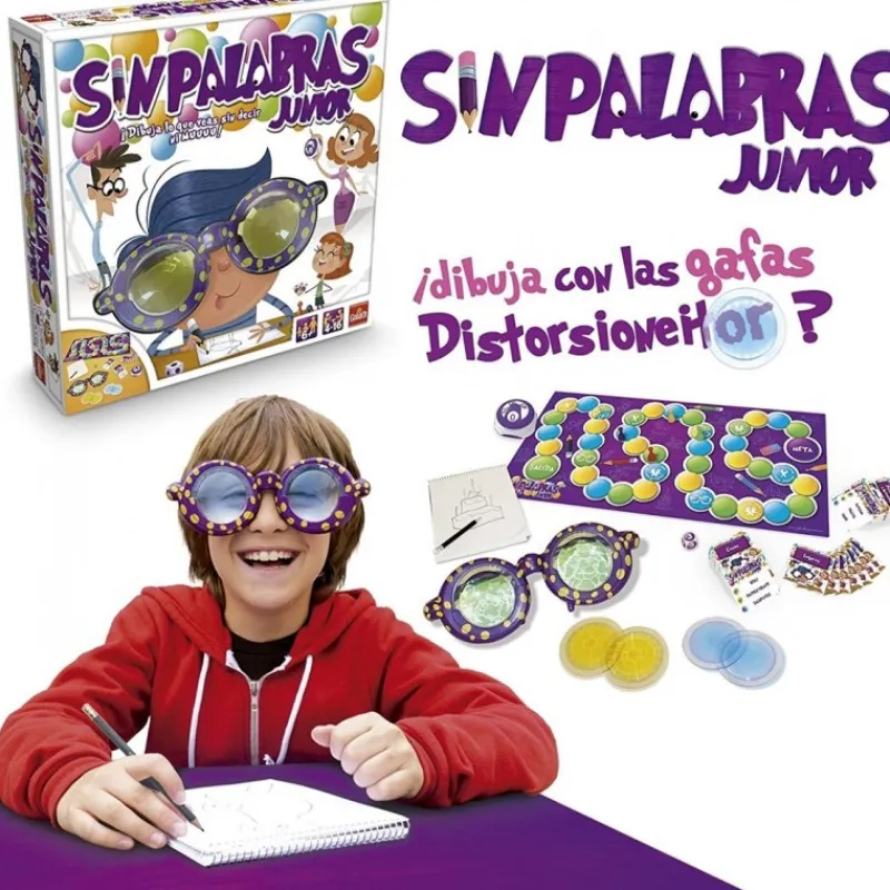 Goliath bv Juguetes, Figuras Y Más Regalos Para Peques|Juegos, Peluches Y Chuches ^Juego de mesa Sin Palabras Junior de Goliath para dibujar
