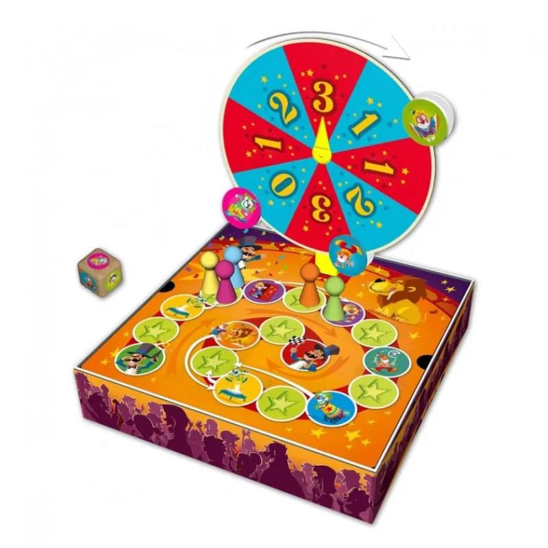 Juegos Juguetes, Figuras Y Más Regalos Para Peques|Juegos, Peluches Y Chuches ^Juego de Mesa Spin Circus para Niños