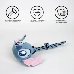 Cerdá Adult Películas Y Personajes De Disney ·Lilo Y Stitch|Regalos Stitch Baratos^Juguete para Perro Cuerda Stitch de Polyester y Algodón