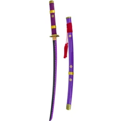 Amont Katanas One Piece|Katanas Funcionales^Katana con Filo Enma de Zoro One Piece 108 cm corte lila