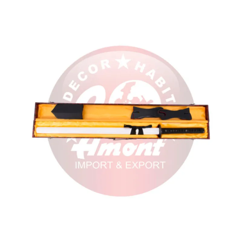 Katana con Filo Vaina Blanca 106 cm Katanas Funcionales