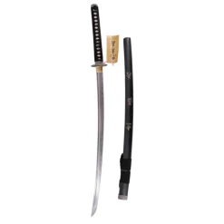 Clearance Katana con Filo Vaina Negra con Grabado 102 cm Katanas Funcionales
