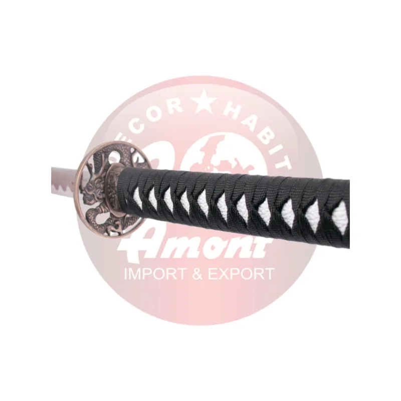 Amont Katanas Decorativas^Katana Vaina Blanca Dragón 102 cm