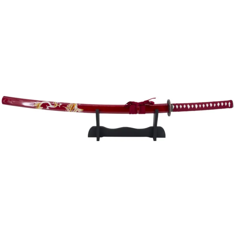 Outlet Katana Vaina Roja Dragón 102 cm Katanas Decorativas