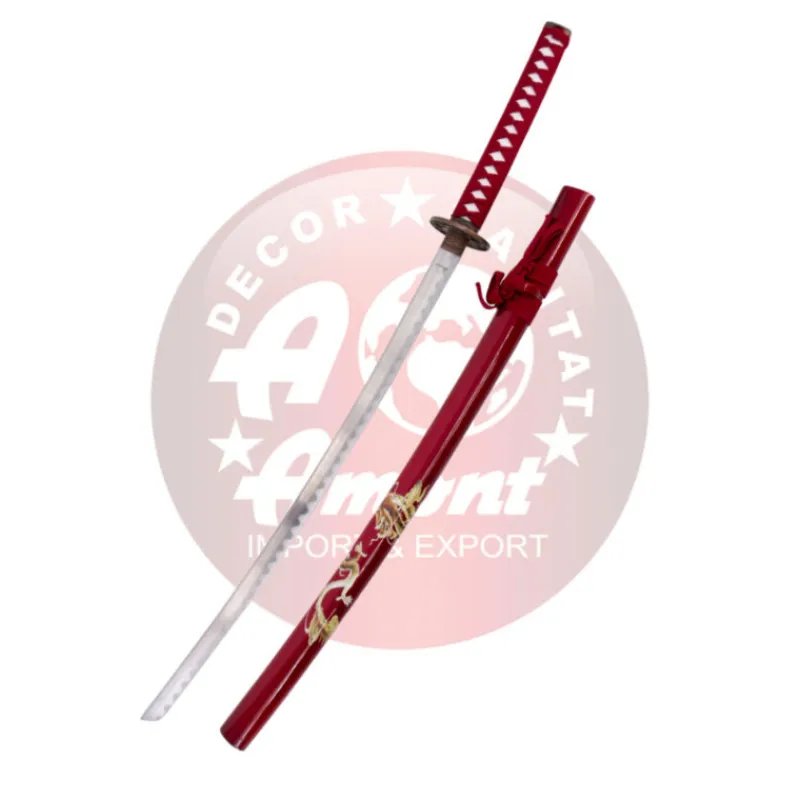 Outlet Katana Vaina Roja Dragón 102 cm Katanas Decorativas