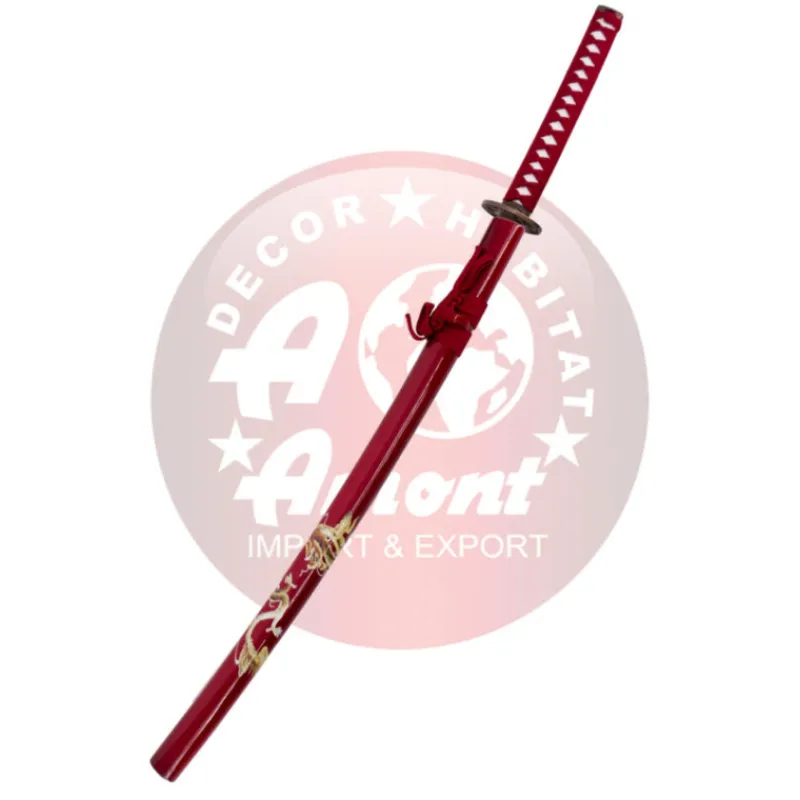 Outlet Katana Vaina Roja Dragón 102 cm Katanas Decorativas