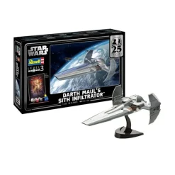 Revell Regalos Star Wars Por Personaje |Replicas Y Coleccionismo Star Wars ^Kit de Maqueta 1/120 Darth Maul's Sith Infiltrator 22 cm