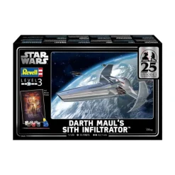 Revell Regalos Star Wars Por Personaje |Replicas Y Coleccionismo Star Wars ^Kit de Maqueta 1/120 Darth Maul's Sith Infiltrator 22 cm