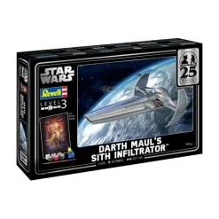 Revell Regalos Star Wars Por Personaje |Replicas Y Coleccionismo Star Wars ^Kit de Maqueta 1/120 Darth Maul's Sith Infiltrator 22 cm