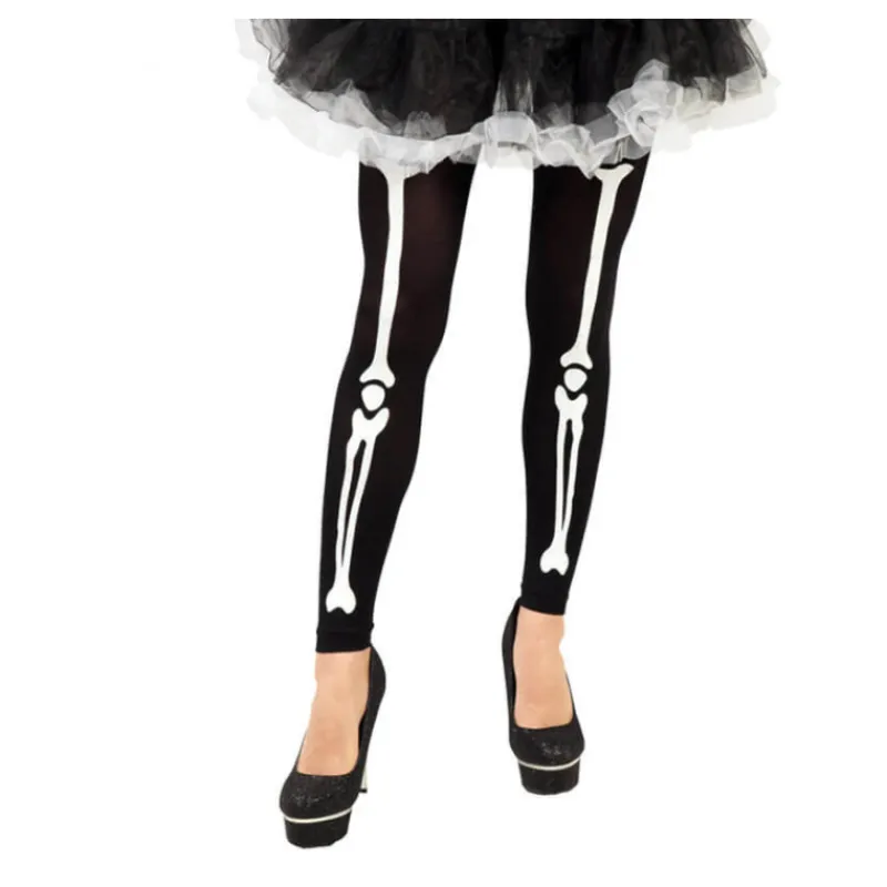 Disfrazzes Medias Y Calcetines Para Disfraces |Accesorios Halloween Y Terror ^Leggings o medias de Esqueleto