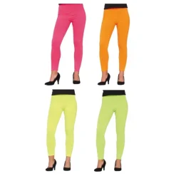 Clearance Leggins Neón en varios colores para mujer Medias Y Calcetines Para Disfraces |Accesorios Halloween Y Terror