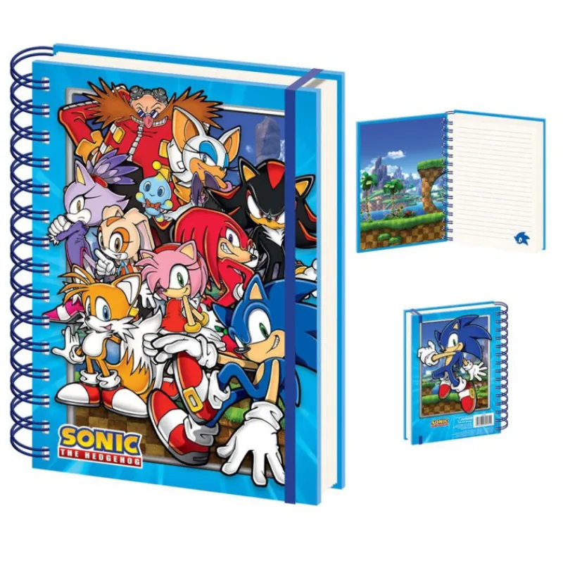 Discount Libreta A5 Green Hill Zone Gang Sonic The Hedgehog Regalos Y Coleccionismo Para Gamers - Cosas De Videojuegos Míticos