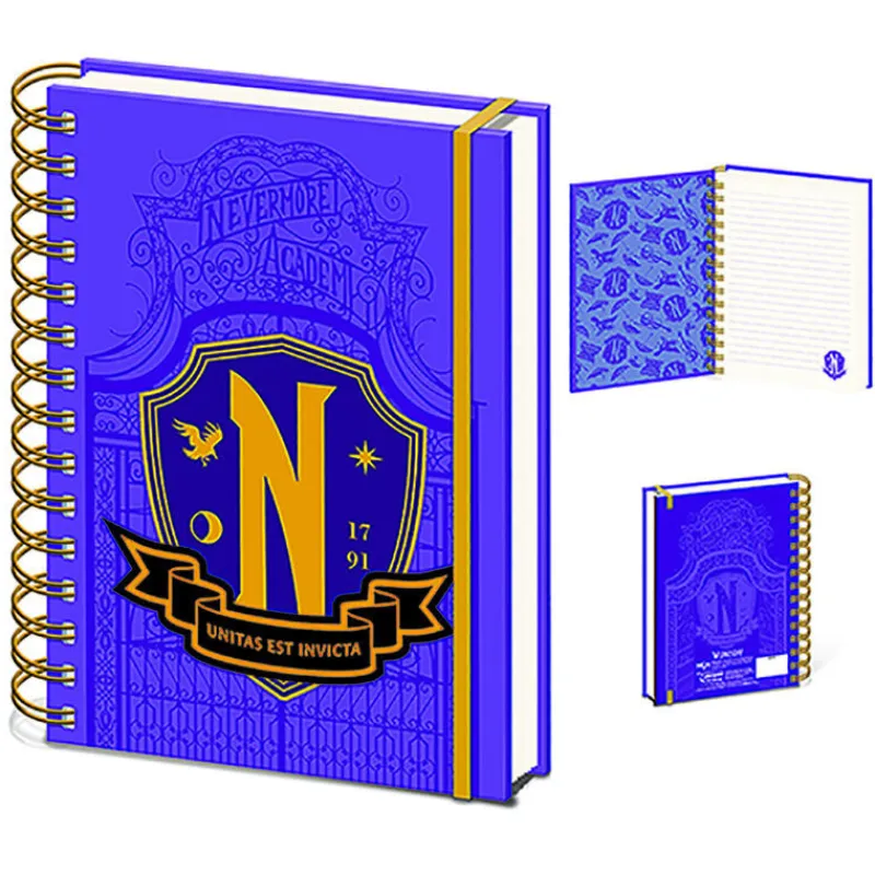 Pyramid International Miércoles Addams^Libreta Miércoles A5 Escudo Nevermore Wednesday