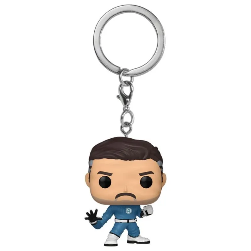 Funko Superhéroes Marvel|Funko Marvel^Llavero POP! Mister Fantastic 4 cm