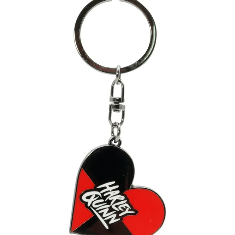 Llavero metal Harley Quinn corazón DC Comics Regalos De Villanos Dc|Complementos Dc