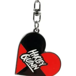Llavero metal Harley Quinn corazón DC Comics Regalos De Villanos Dc|Complementos Dc