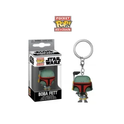 Funko Regalos Star Wars Por Personaje |Complementos Star Wars^Llavero Mini POP! Boba Fett Star Wars