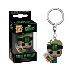 Funko Superhéroes Marvel|Coleccionismo Marvel^Llavero Mini Pop! Groot Guardianes de la Galaxia