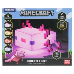 Outlet Lámpara Axolotl de Minecraft - Luz de Noche Decorativa Minecraft