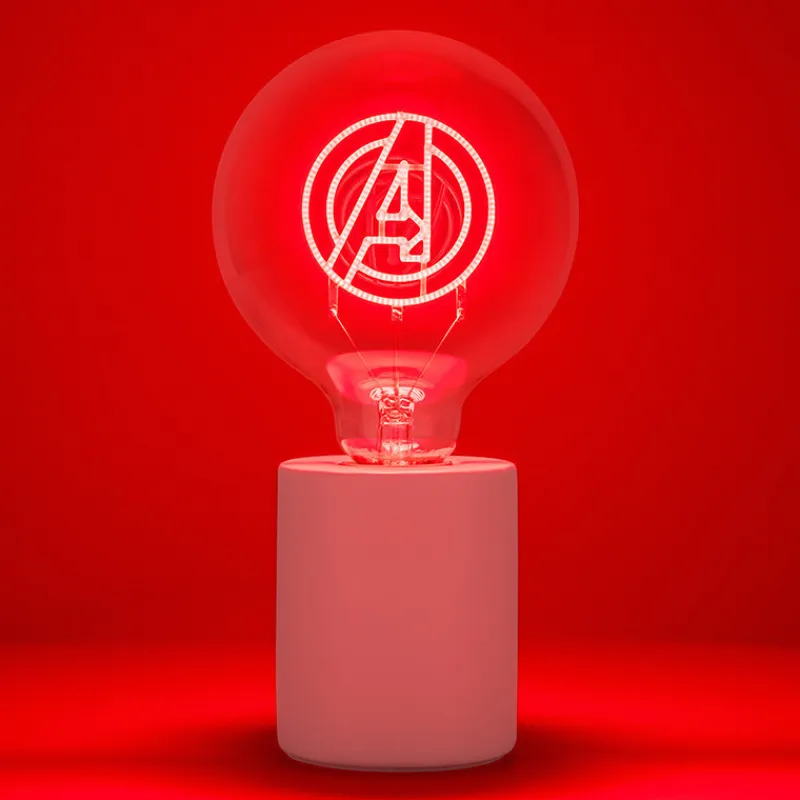 Paladone Products Marvel Hogar^Lámpara Con Bombilla Led Neon Marvel Avengers E27