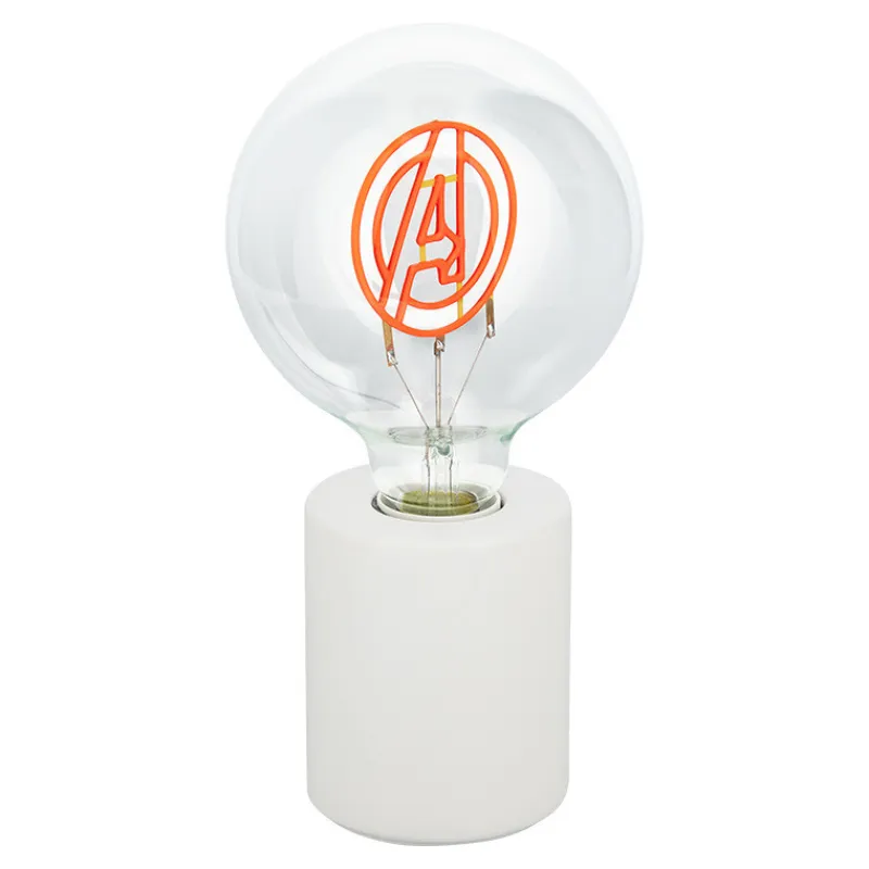 Paladone Products Marvel Hogar^Lámpara Con Bombilla Led Neon Marvel Avengers E27