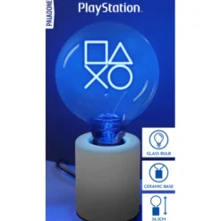 Paladone Products Regalos Y Coleccionismo Para Gamers - Cosas De Videojuegos Míticos^Lámpara con Bombilla LED Neon PlayStation E27