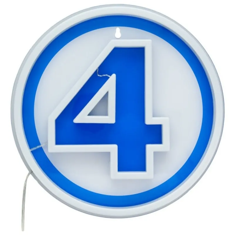 Paladone Products Superhéroes Marvel|Más Regalos De Marvel^Lámpara de Pared LED Logo Neón Marvel Fantastic Four