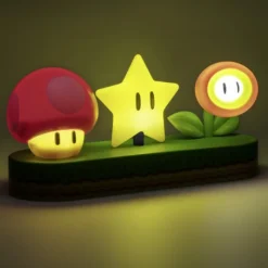 New Lámpara Icons Seta, Estrella y Flor de Fuego de Super Mario Regalos Y Coleccionismo Para Gamers - Cosas De Videojuegos Míticos|Descuentos Gaming