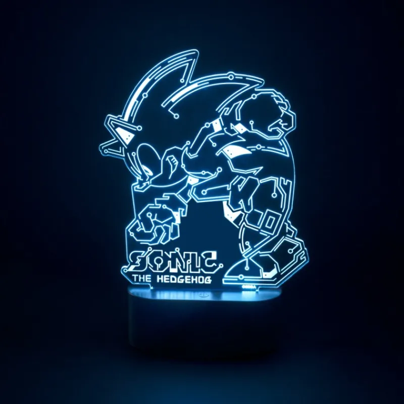 Grupo Erik Regalos Y Coleccionismo Para Gamers - Cosas De Videojuegos Míticos^Lámpara Led De Sonic Speed Circuit