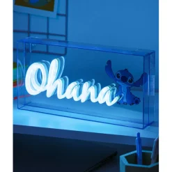 Lámpara LED estilo neón Ohana 15 x 30 cm Películas Y Personajes De Disney ·Lilo Y Stitch|Disney Hogar