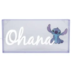 Lámpara LED estilo neón Ohana 15 x 30 cm Películas Y Personajes De Disney ·Lilo Y Stitch|Disney Hogar