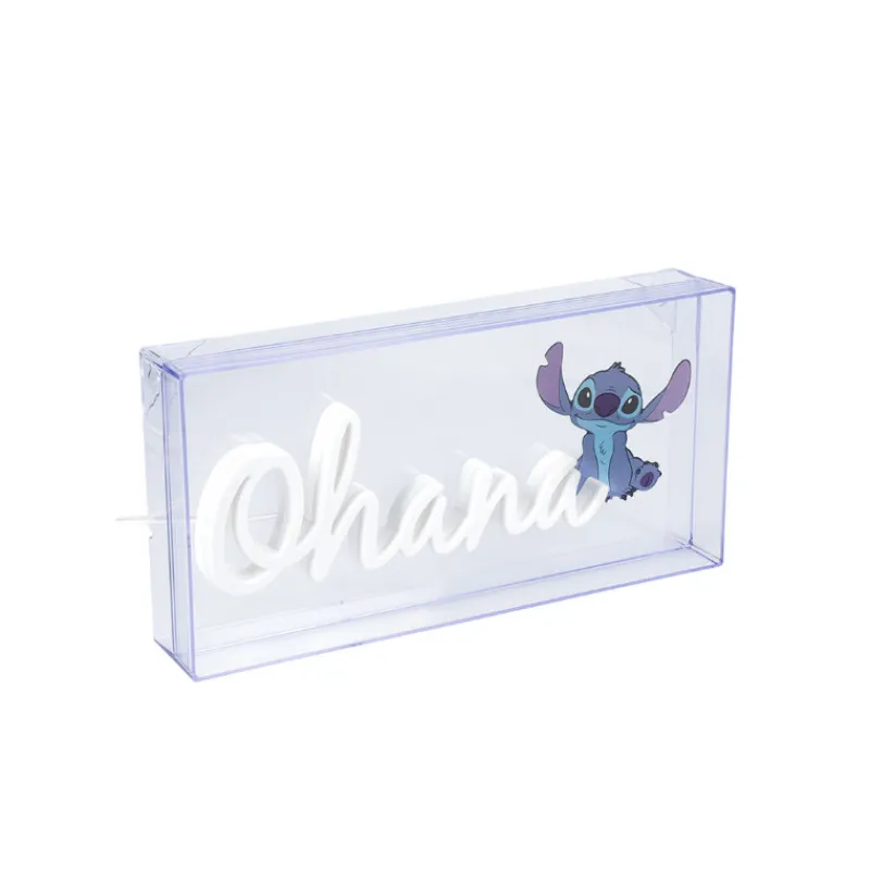 Lámpara LED estilo neón Ohana 15 x 30 cm Películas Y Personajes De Disney ·Lilo Y Stitch|Disney Hogar