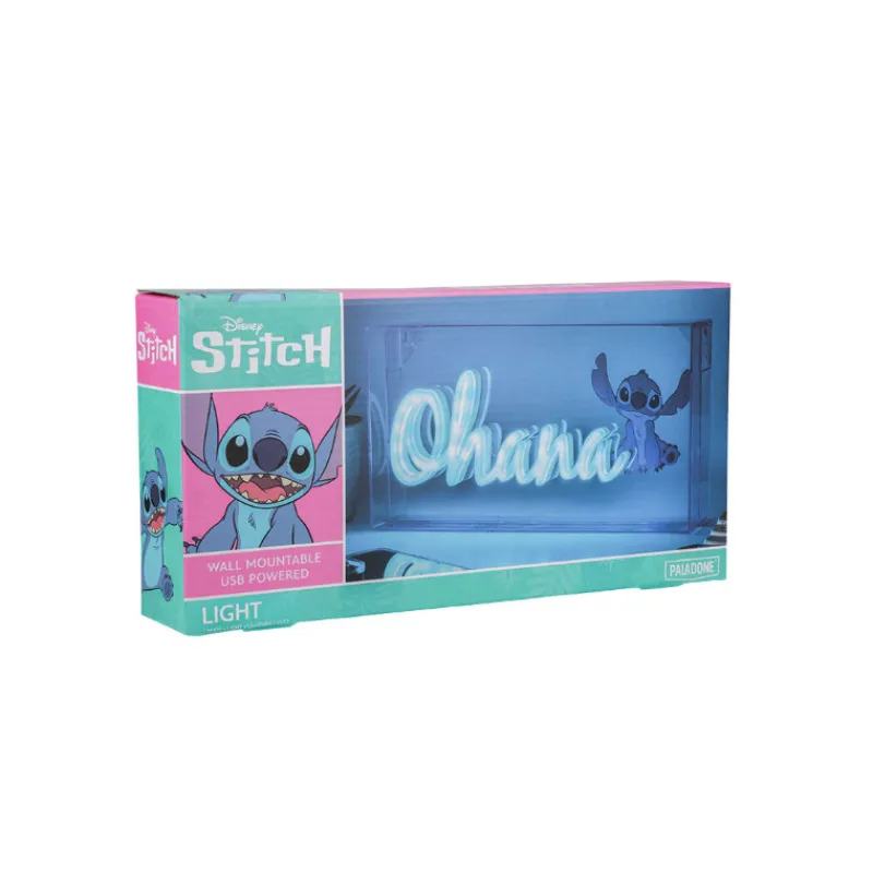 Lámpara LED estilo neón Ohana 15 x 30 cm Películas Y Personajes De Disney ·Lilo Y Stitch|Disney Hogar