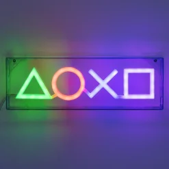 Paladone Products Regalos Y Coleccionismo Para Gamers - Cosas De Videojuegos Míticos^Lámpara LED Estilo Neón Símbolos PlayStation
