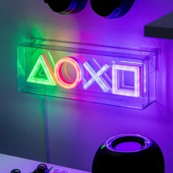 Paladone Products Regalos Y Coleccionismo Para Gamers - Cosas De Videojuegos Míticos^Lámpara LED Estilo Neón Símbolos PlayStation