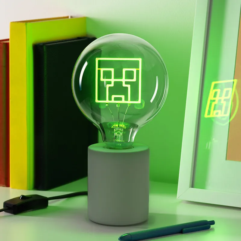 Discount Lámpara Minecraft Creeper Led Neon E27 Minecraft|Regalos Y Coleccionismo Para Gamers - Cosas De Videojuegos Míticos