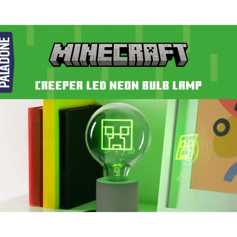 Discount Lámpara Minecraft Creeper Led Neon E27 Minecraft|Regalos Y Coleccionismo Para Gamers - Cosas De Videojuegos Míticos