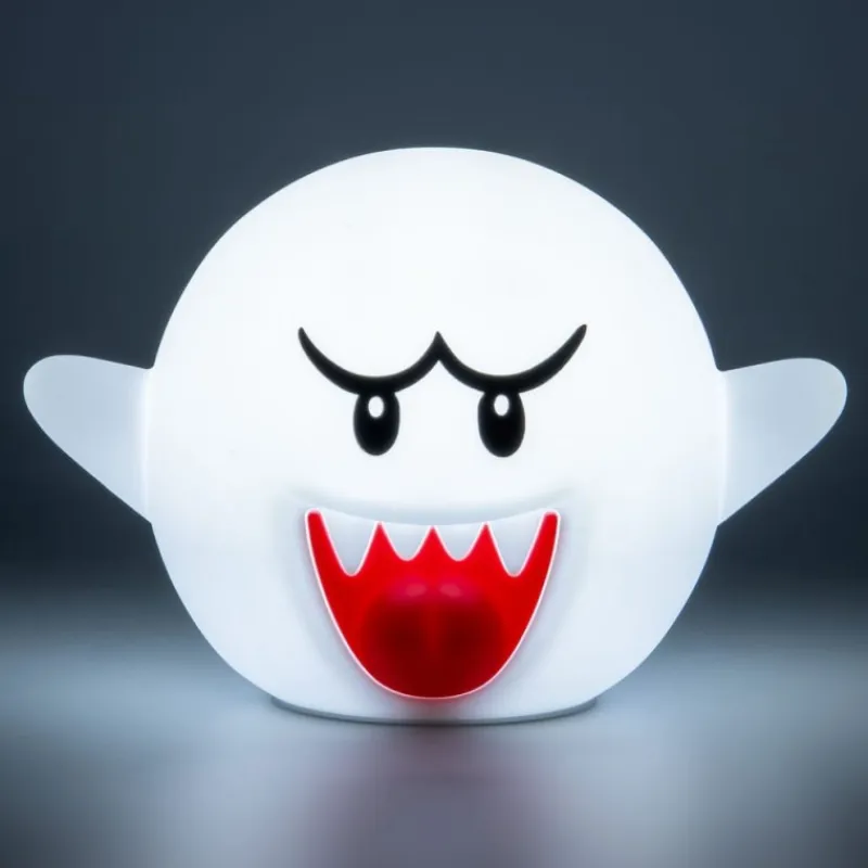 Paladone Products Más Regalos De Super Mario |Hogar Super Mario^Lámpara Squishy Glo Boo Super Mario 14 cm - Paladone