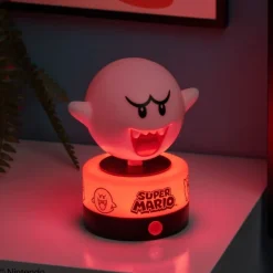 Discount Lámpara Super Mario Boo con sonido y licencia oficial Más Regalos De Super Mario |Hogar Super Mario