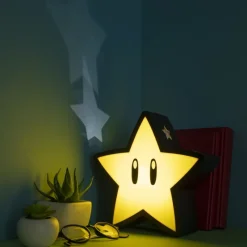 Paladone Products Regalos Y Coleccionismo Para Gamers - Cosas De Videojuegos Míticos|Hogar Super Mario^Lámpara Super Mario Súper Star